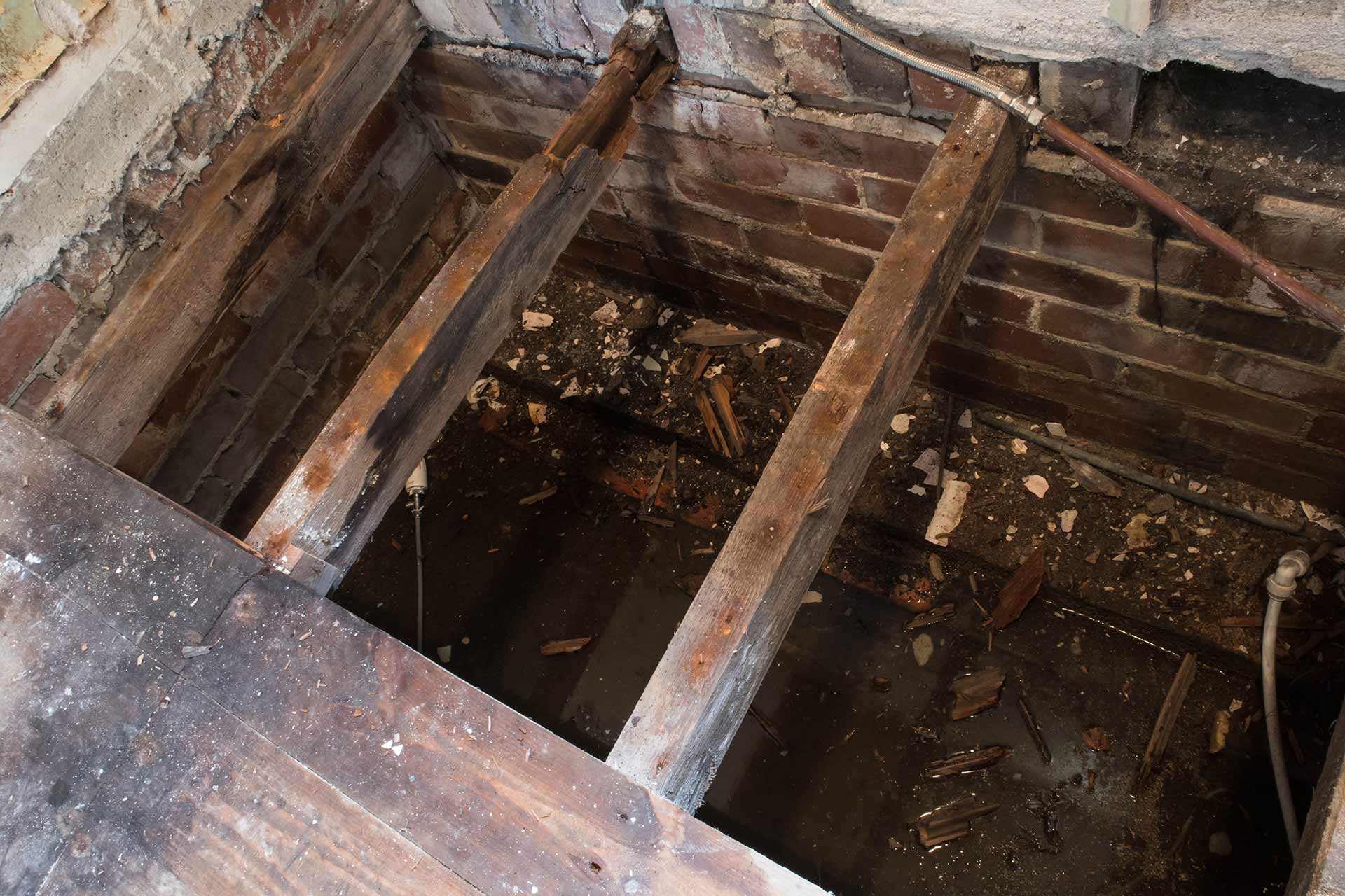 bad joists flooded crawl space